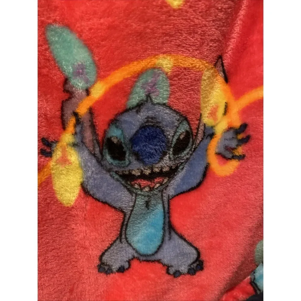 Disney‎ Silk Touch Throw 50in X 70in Lilo & Stitch - Stitch Lights